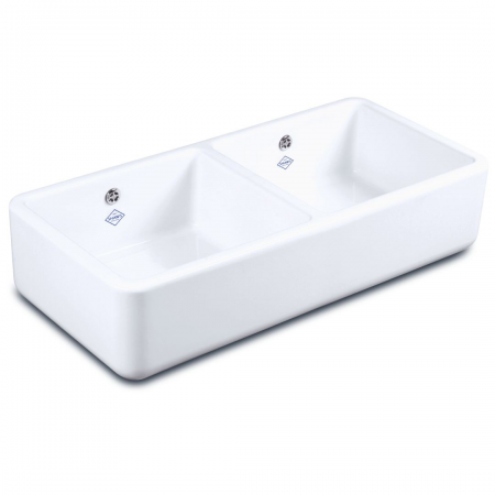 Shaws Double Bowl 800 White & 3.